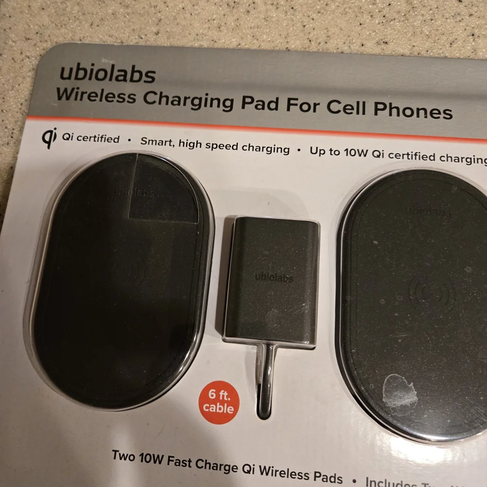 Phone Black Wireless Charging Pad Set